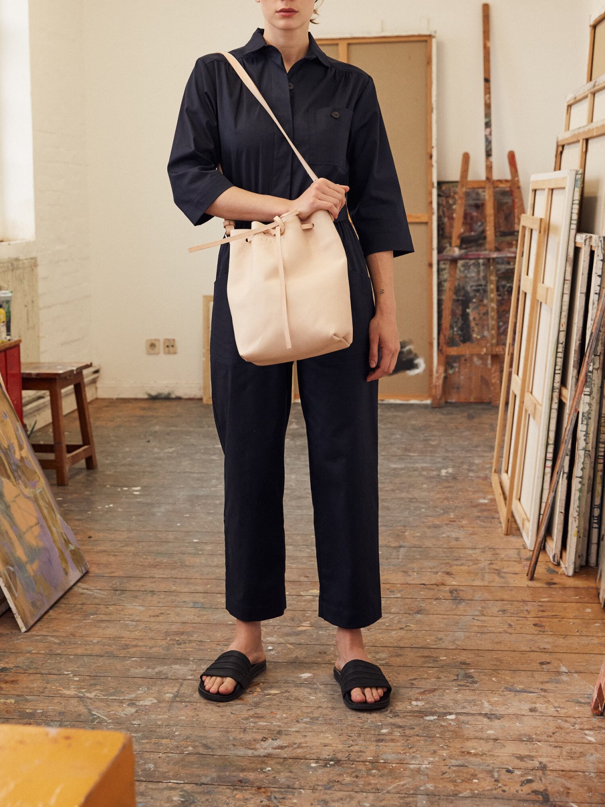 LELLOR Bucket Bag - Natur
