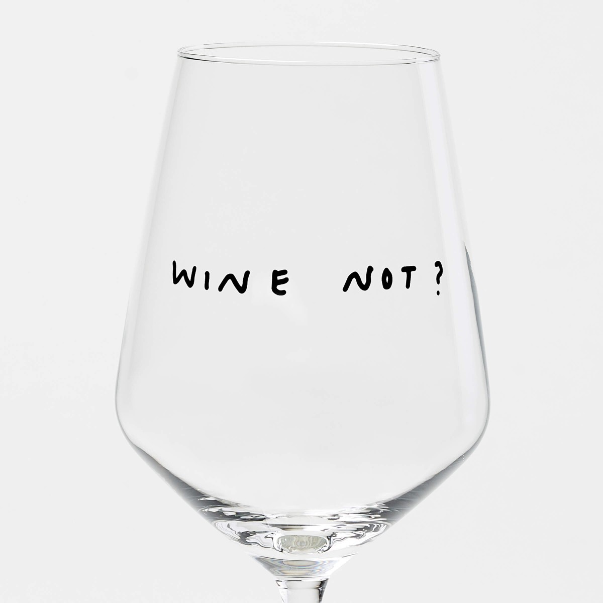 "Wine Not" Weinglas by Johanna Schwarzer × selekkt