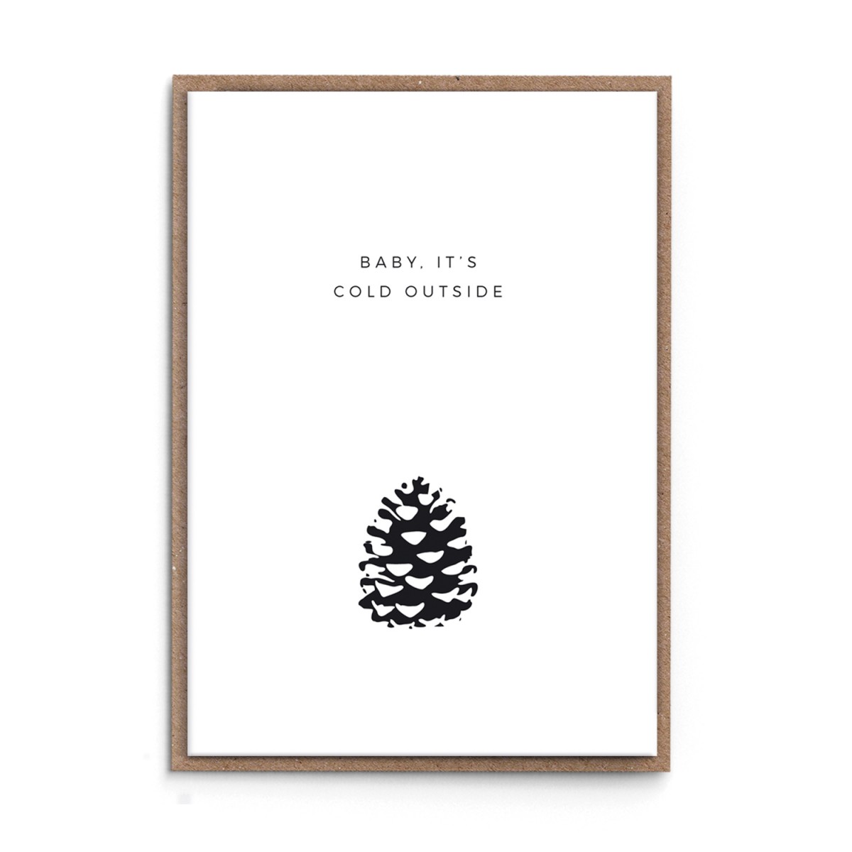 sonst noch was? Weihnachtskarte "Baby, it's cold outside"