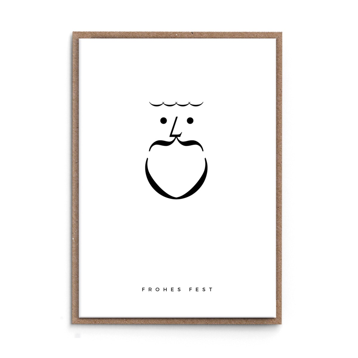 sonst noch was? Weihnachtskarte "Typo-Santa"
