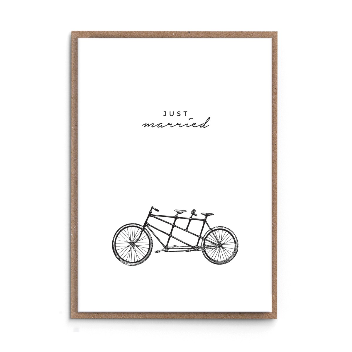 sonst noch was? Grußkarte zur Hochzeit "Just married"
