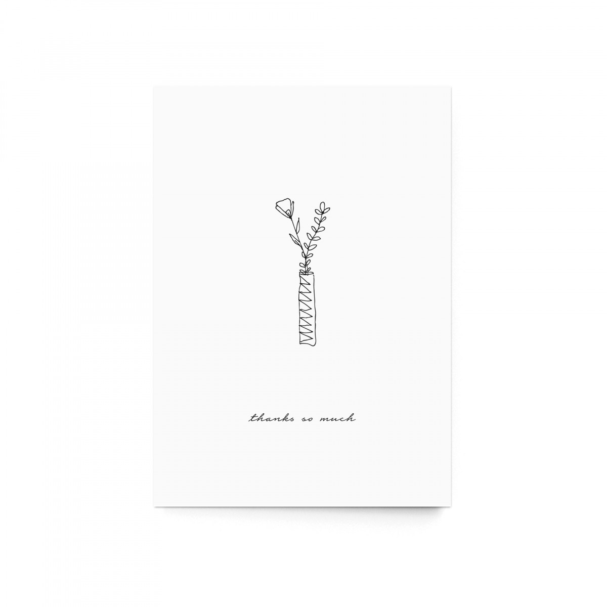 sonst noch was? - Postkarte "thanks so much"