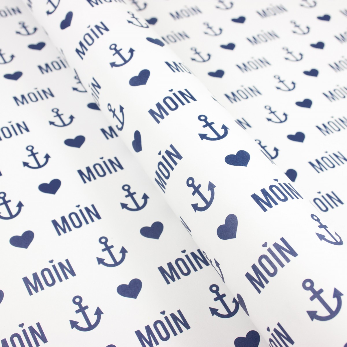 Bow & Hummingbird Maritimes Geschenkpapier Moin