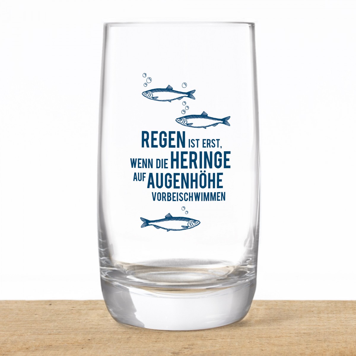 Bow & Hummingbird Kristallglas "Regen ist ..."