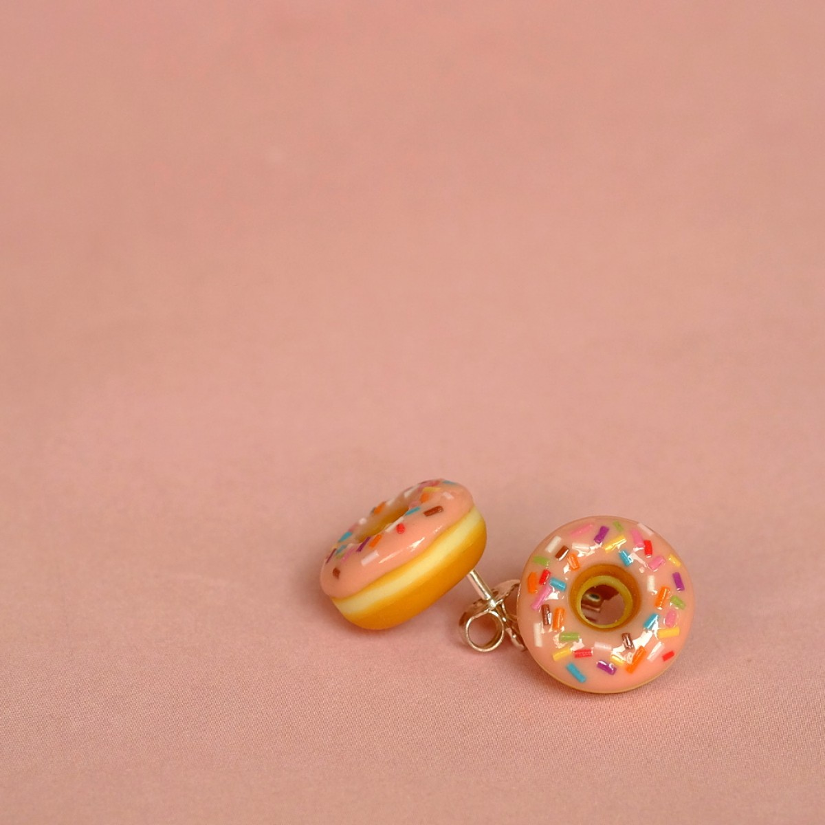minischmidt miniDONUT "pink sprinkles" Ohrstecker