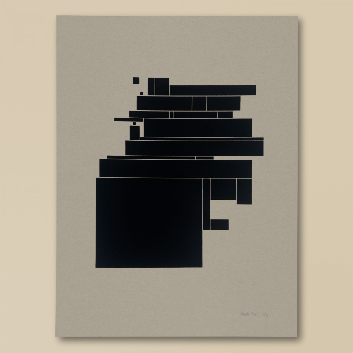 Print now - Riot later ● Off the grid I - Siebdruck