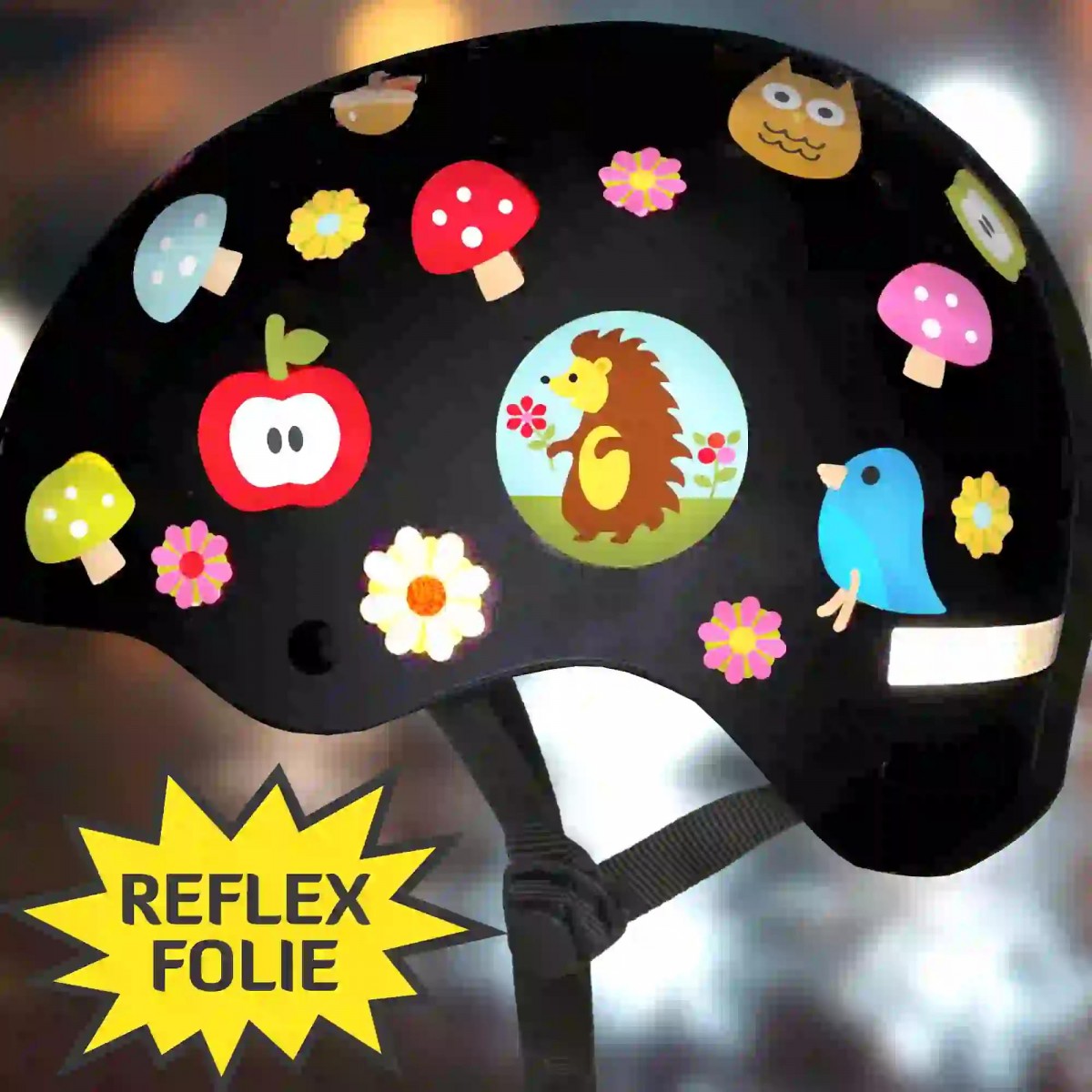 Fahrrad Aufkleber Waldfreunde – reflektierende Sticker  | MOOXIBIKE