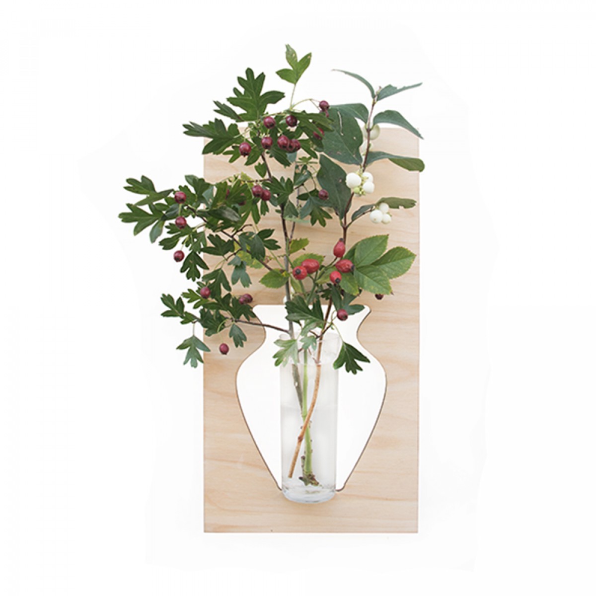 Vase für die Wand "flortrait natur"