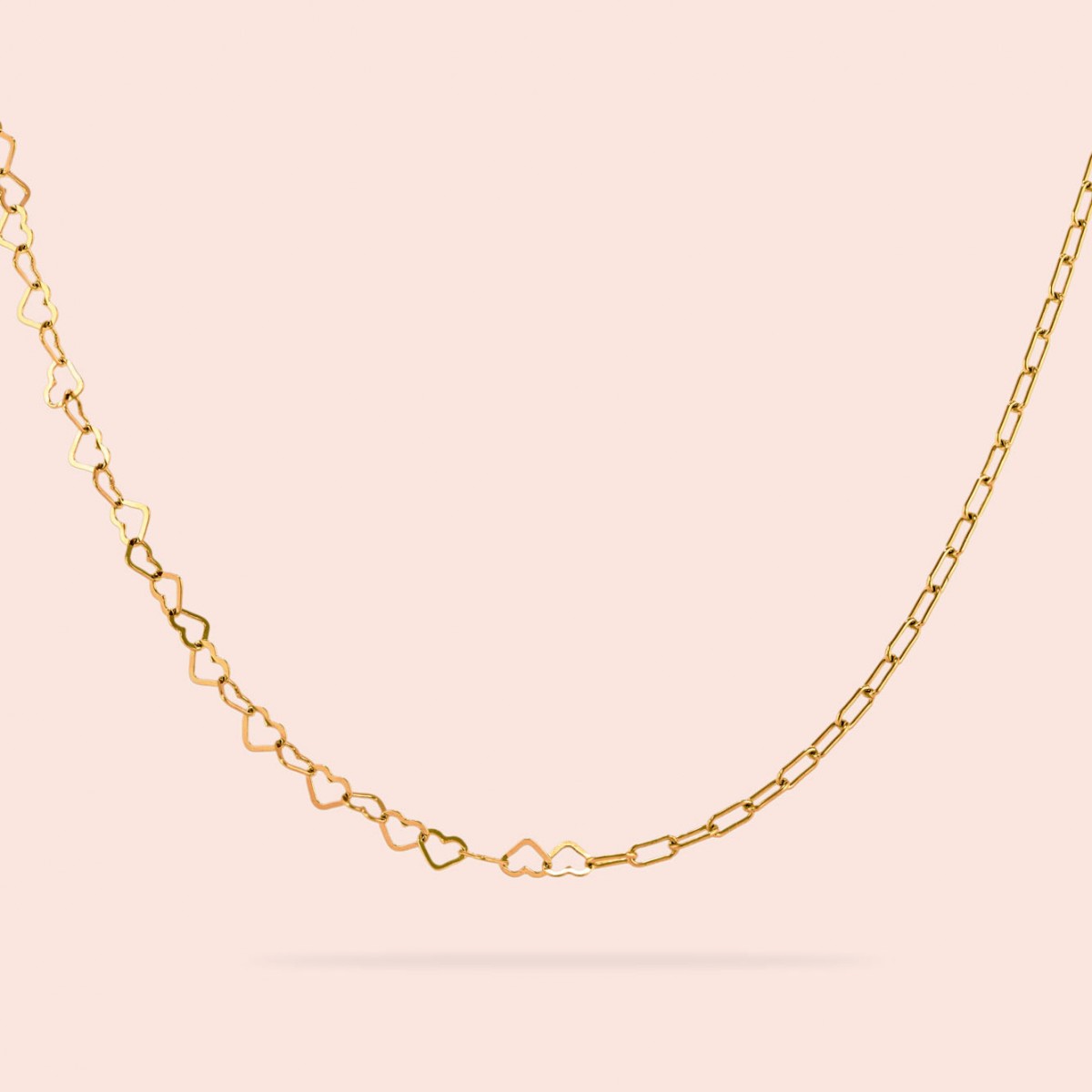 related by objects - just hearts necklace - 925 Sterlingsilber 18k goldplattiert