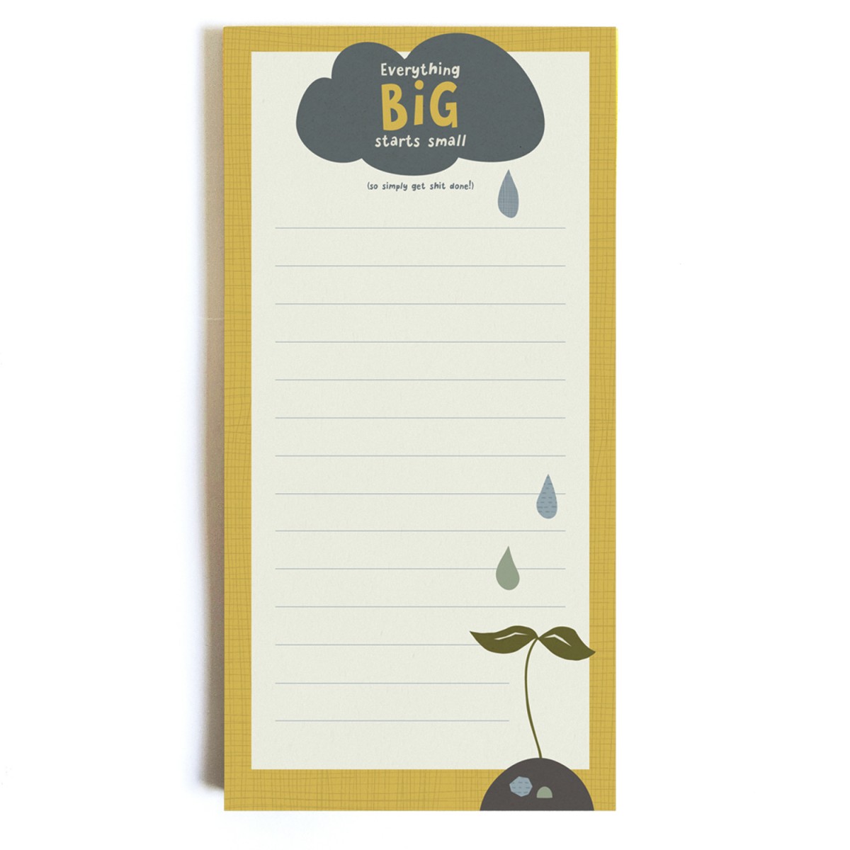 sonst noch was? Notizblock "Everything big starts small"
