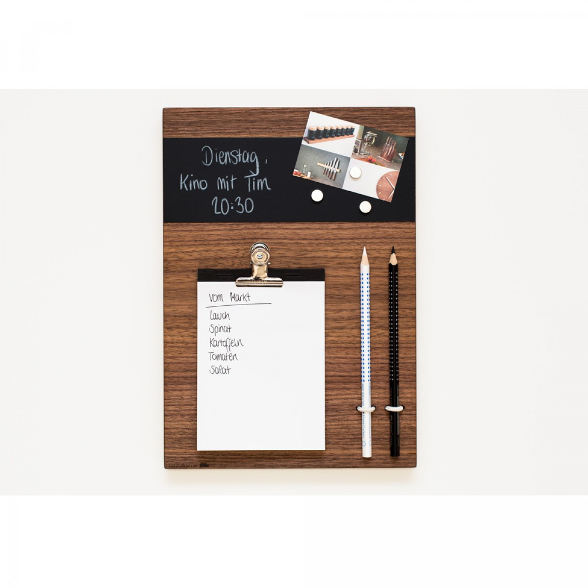 klotzaufklotz Memoboard Mini Holz