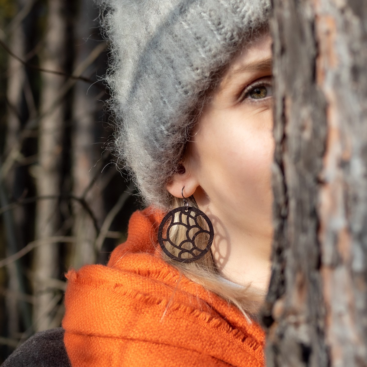 LEDERJUNGE – Ohrschmuck »ANN« aus rhabarberleder®