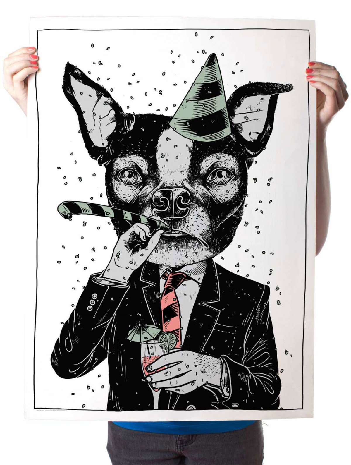 Martin Krusche – Poster »Partyanimal«, 50x70cm