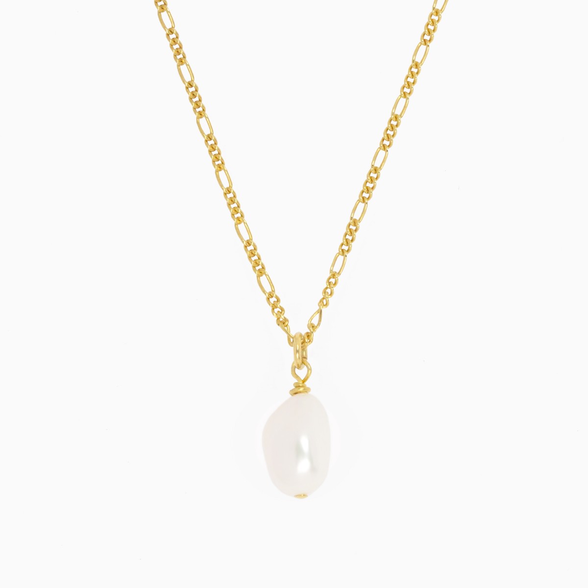 Halskette mit Perlenanhänger aus 18k Gold Vermeil & Süßwasserperle | Paeoni Colors