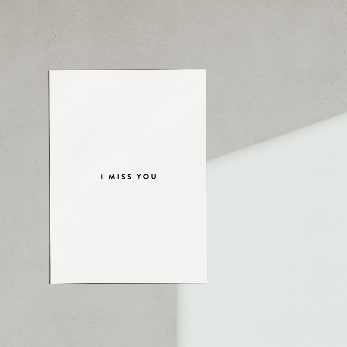 Love is the new black - Postkarte - 
Miss you - new 