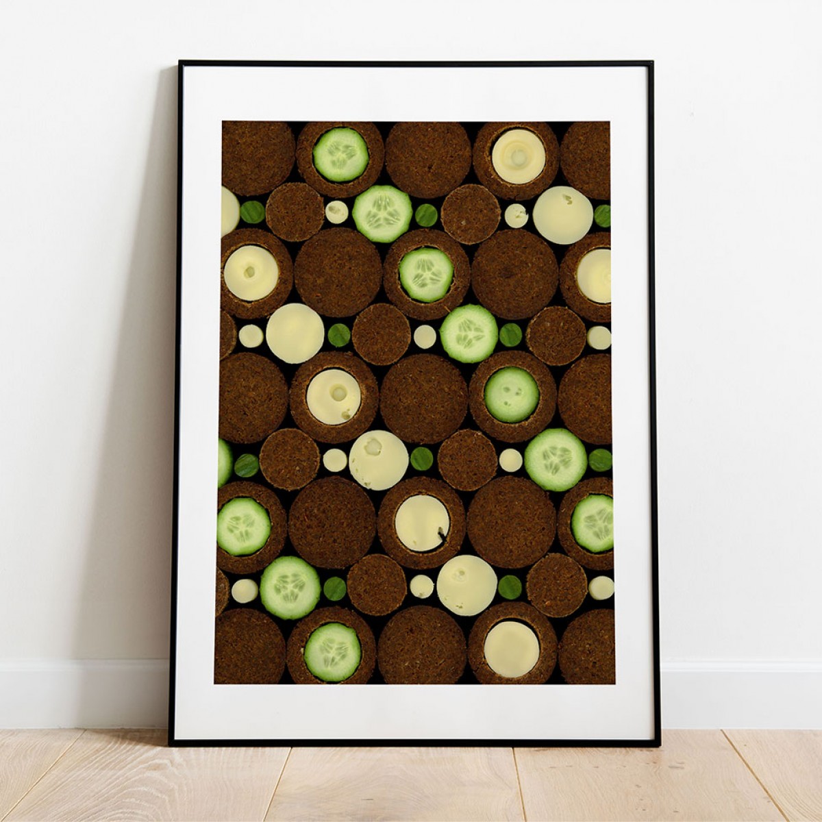 Pumpernickel, Gurke, Maasdamer Poster/Kunstdruck A3 von Max Faber