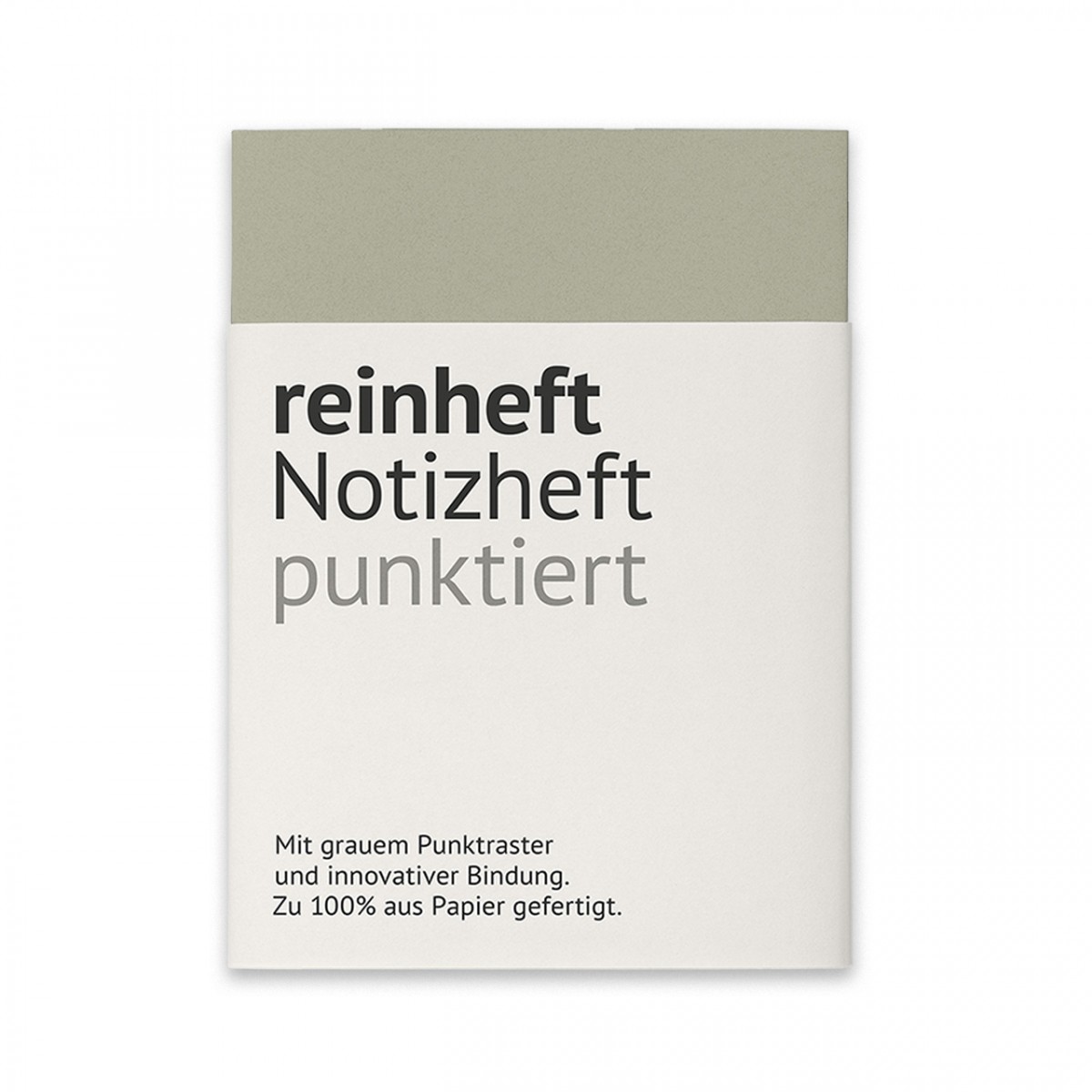 reinheft Notizheft mit Punktraster, Softcover Umschlag aus Führerscheinpapier, Größe M