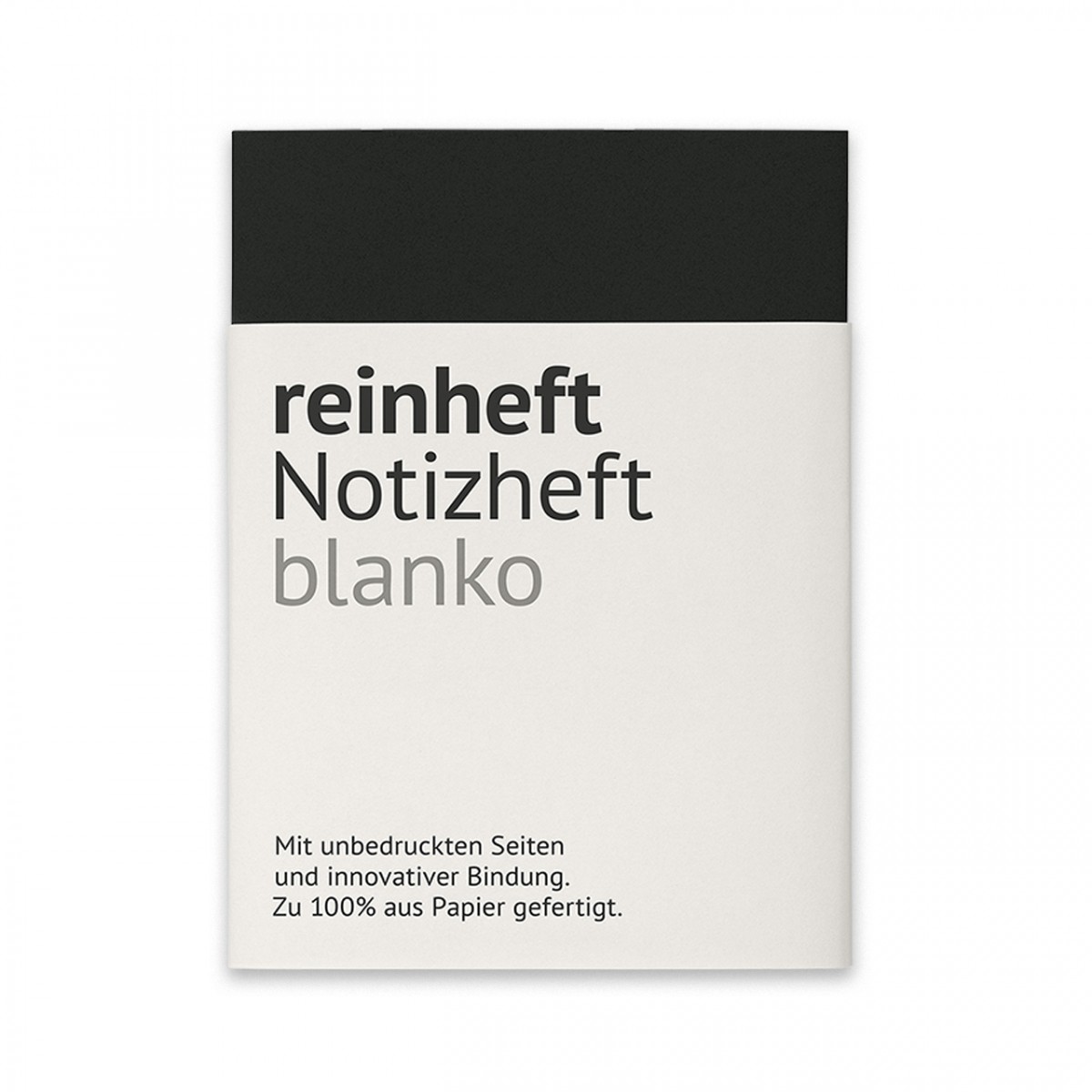 reinheft Notizheft blanko, Softcover Umschlag aus Füherscheinpapier, Größe M