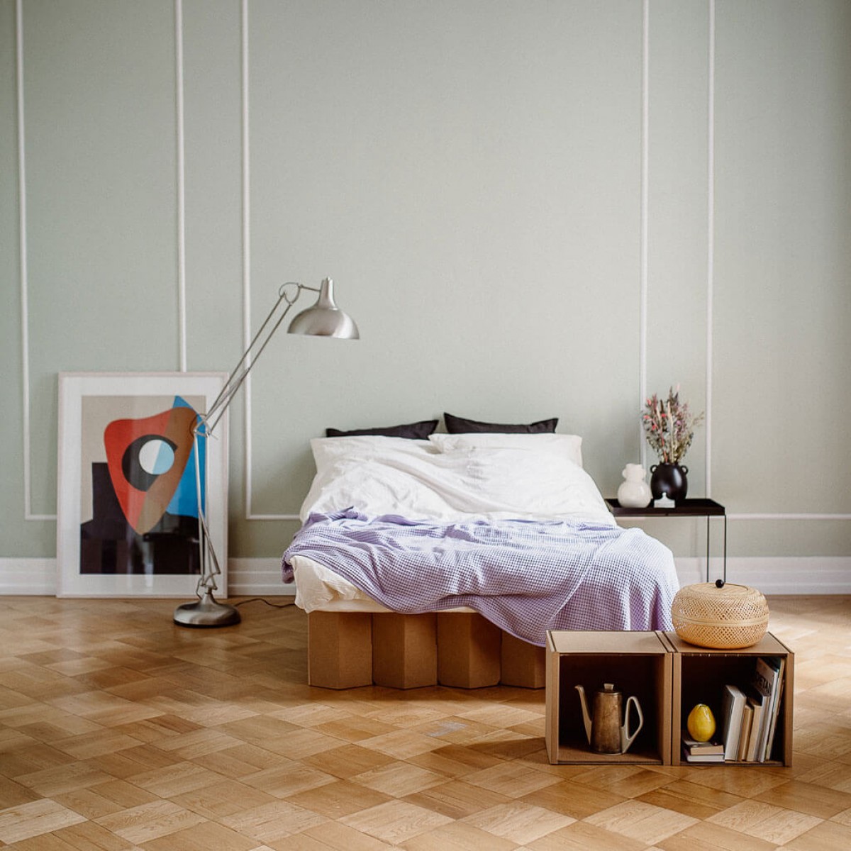 Nachhaltiges Bett 2.0 (natur) | ROOM IN A BOX