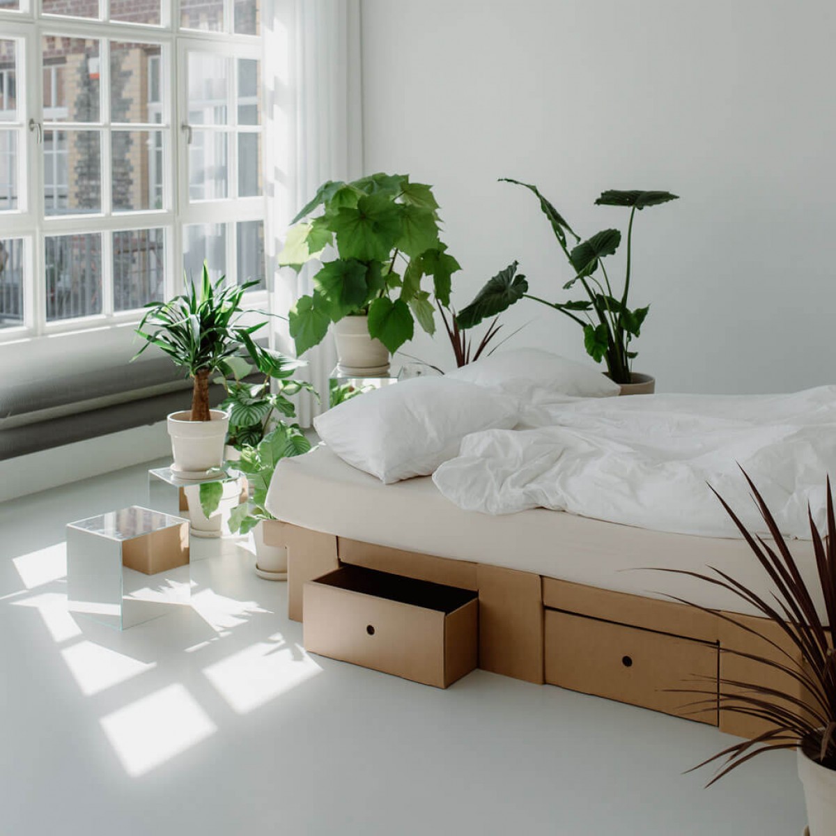 GRID Bett (natur) | ROOM IN A BOX