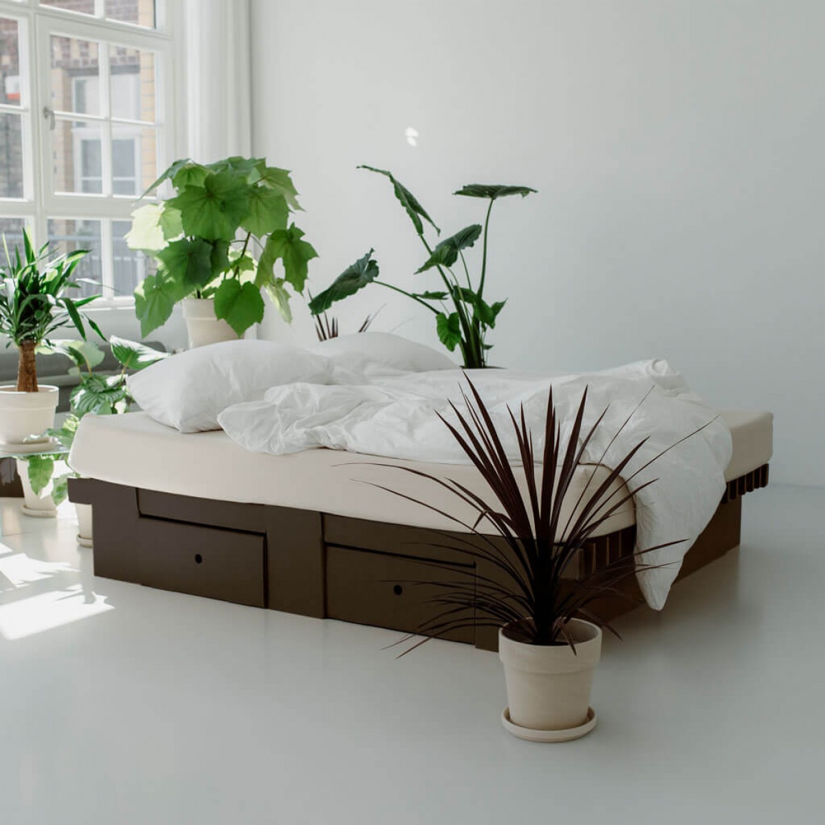 GRID Bett (schwarz) | ROOM IN A BOX