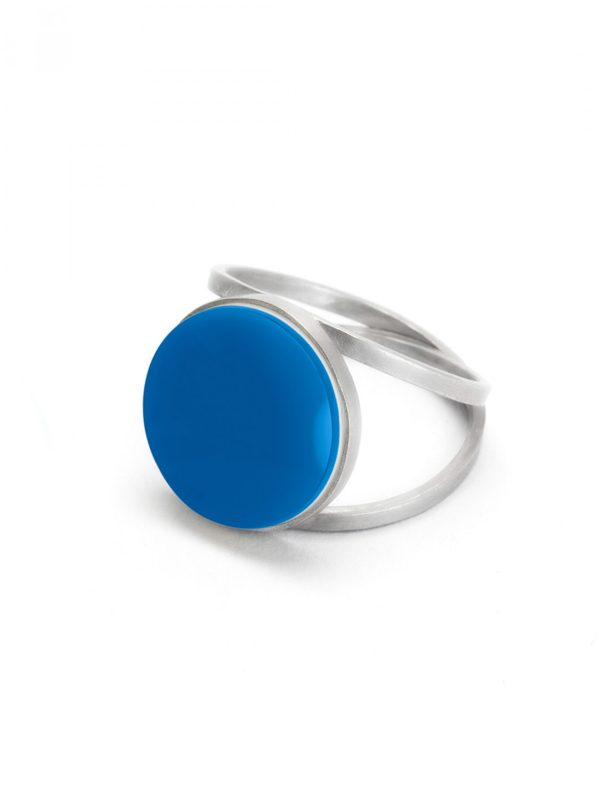 Eva Slotta Jewellery "Tint Deep" Ring mit blauem Achat, 925 Silber