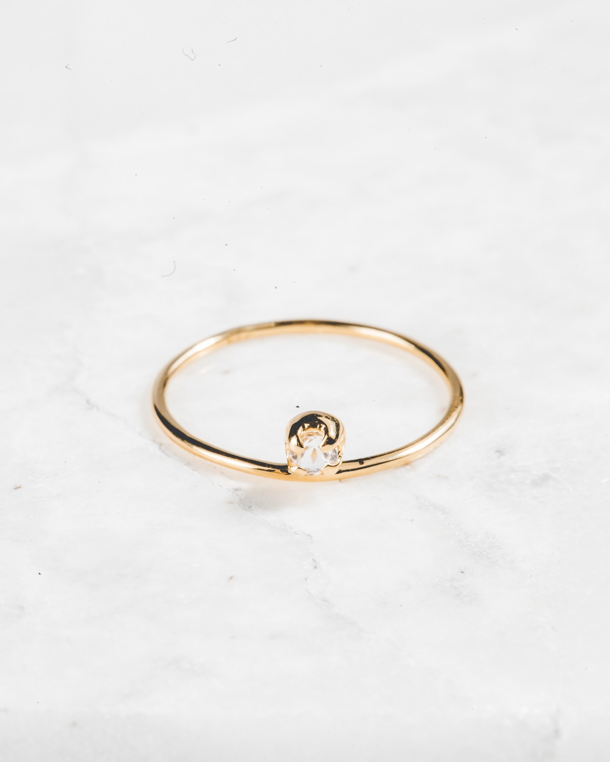 iloveblossom ICE DROP BABY RING // gold