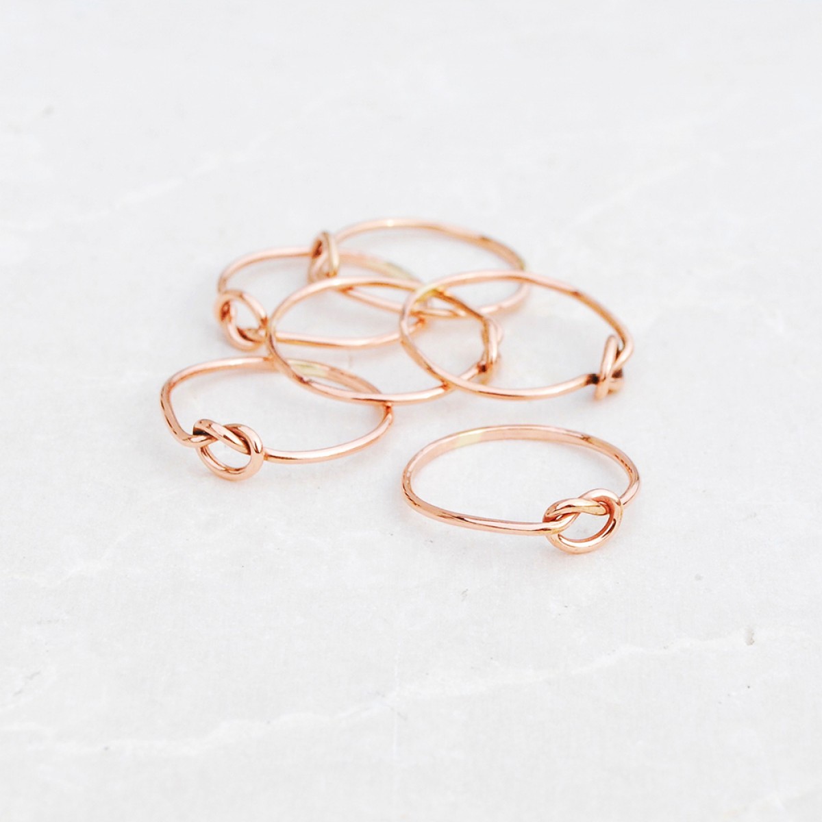 iloveblossom KNOTS OF LOVE RING // fine rosé gold