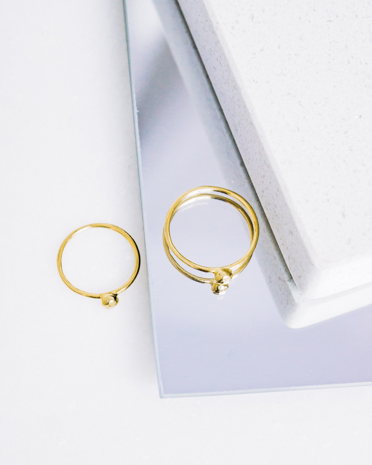 iloveblossom PEBBLE RING // gold