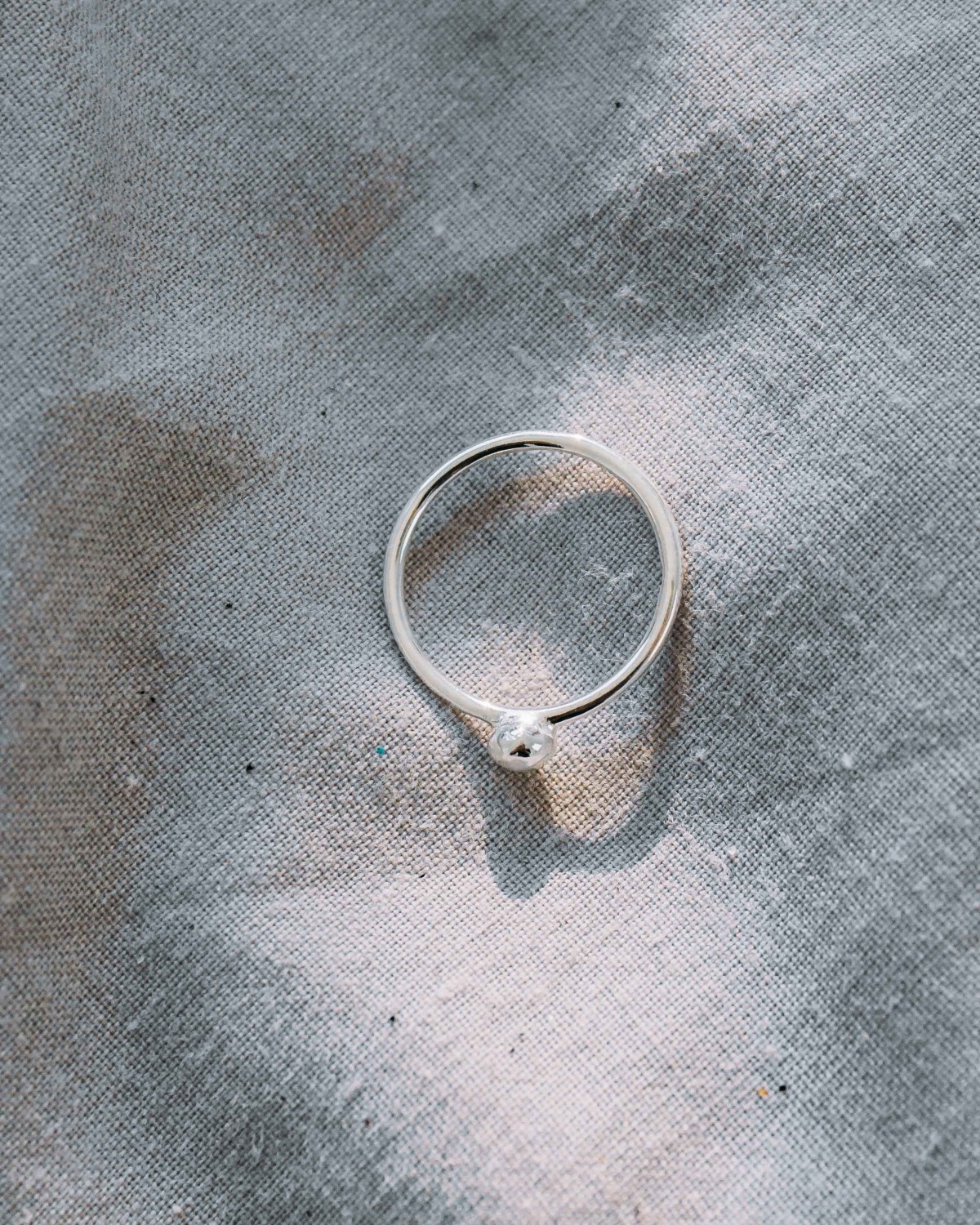 iloveblossom PEBBLE RING // silber