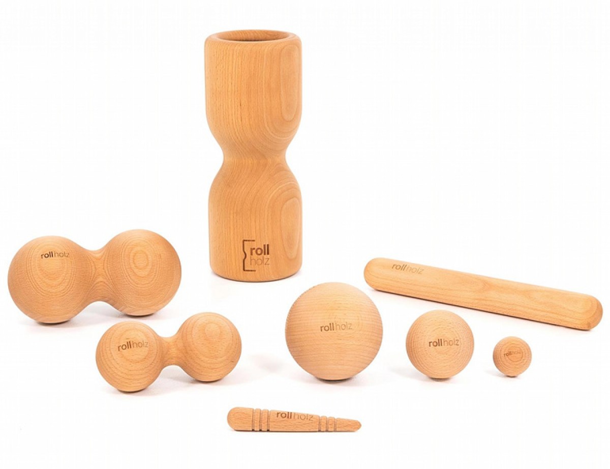 rollholz – großes Massage Set für punktuelle & flächige Behandlung 