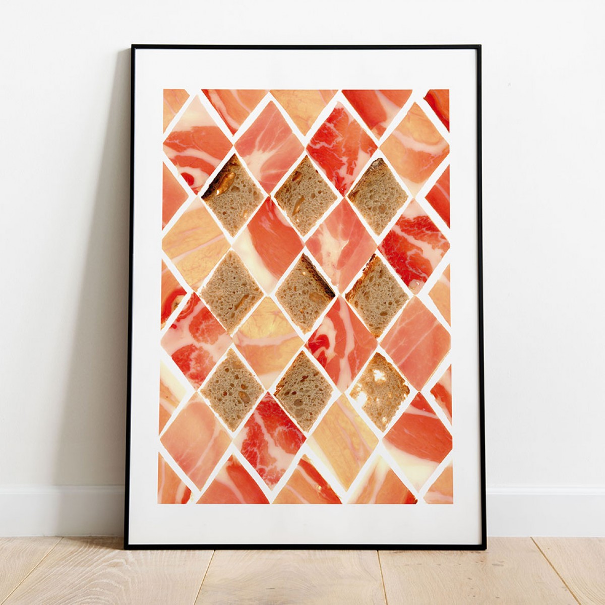 Schinken & Brot Poster/Kunstdruck A3 von Max Faber