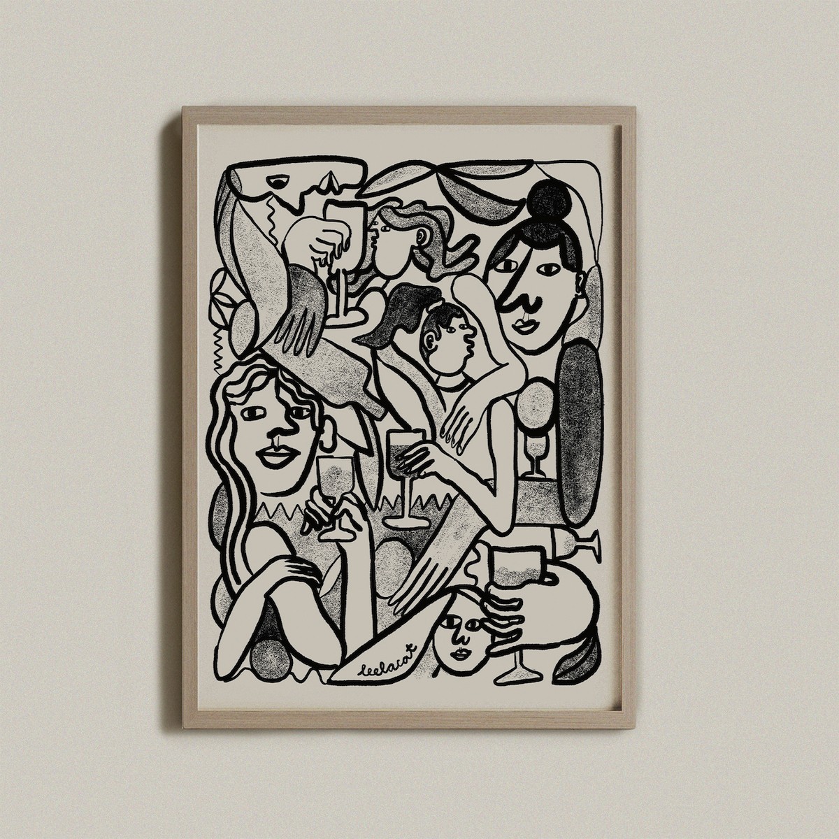 Print "Six women" – A4 – Eva Dietrich