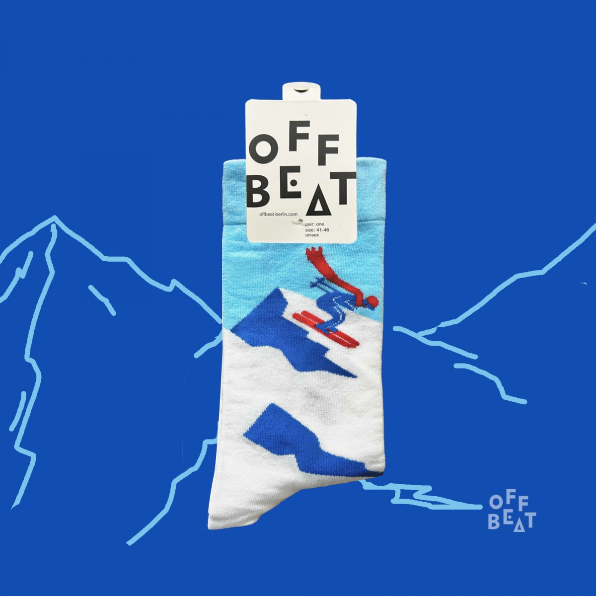 Skifahrer Socken von Offbeat