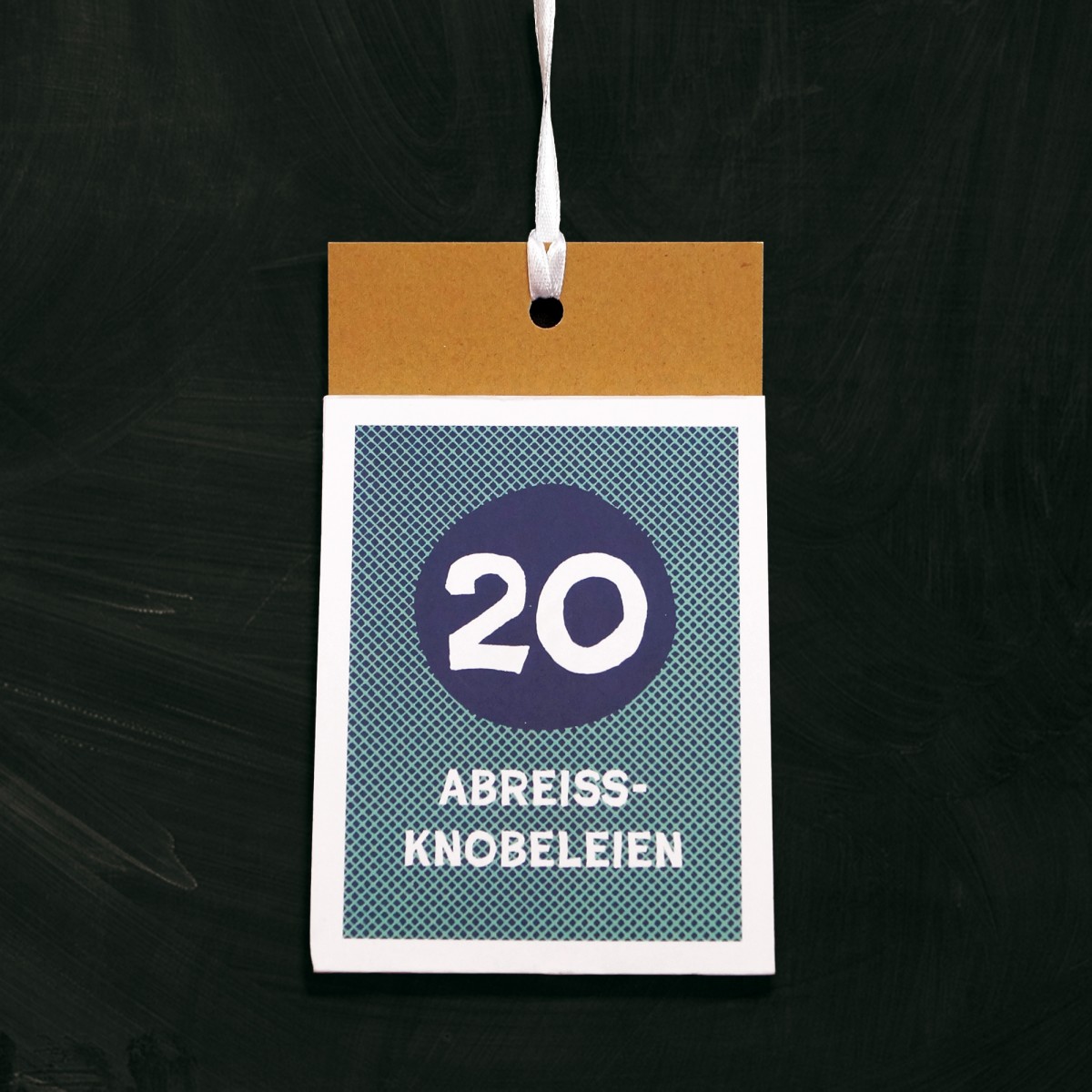 ABREISSBLOCK mit Rätseln, Mitbringsel für Knobelfans ab 12 Jahren, zu Weihnachten, Ostern, zum Geburtstag // sperlingB.design