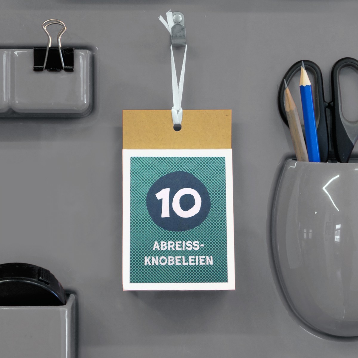 ABREISSBLOCK mit Rätseln, Mitbringsel für Knobelfans ab 12 Jahren, zu Weihnachten, Ostern, zum Geburtstag // sperlingB.design