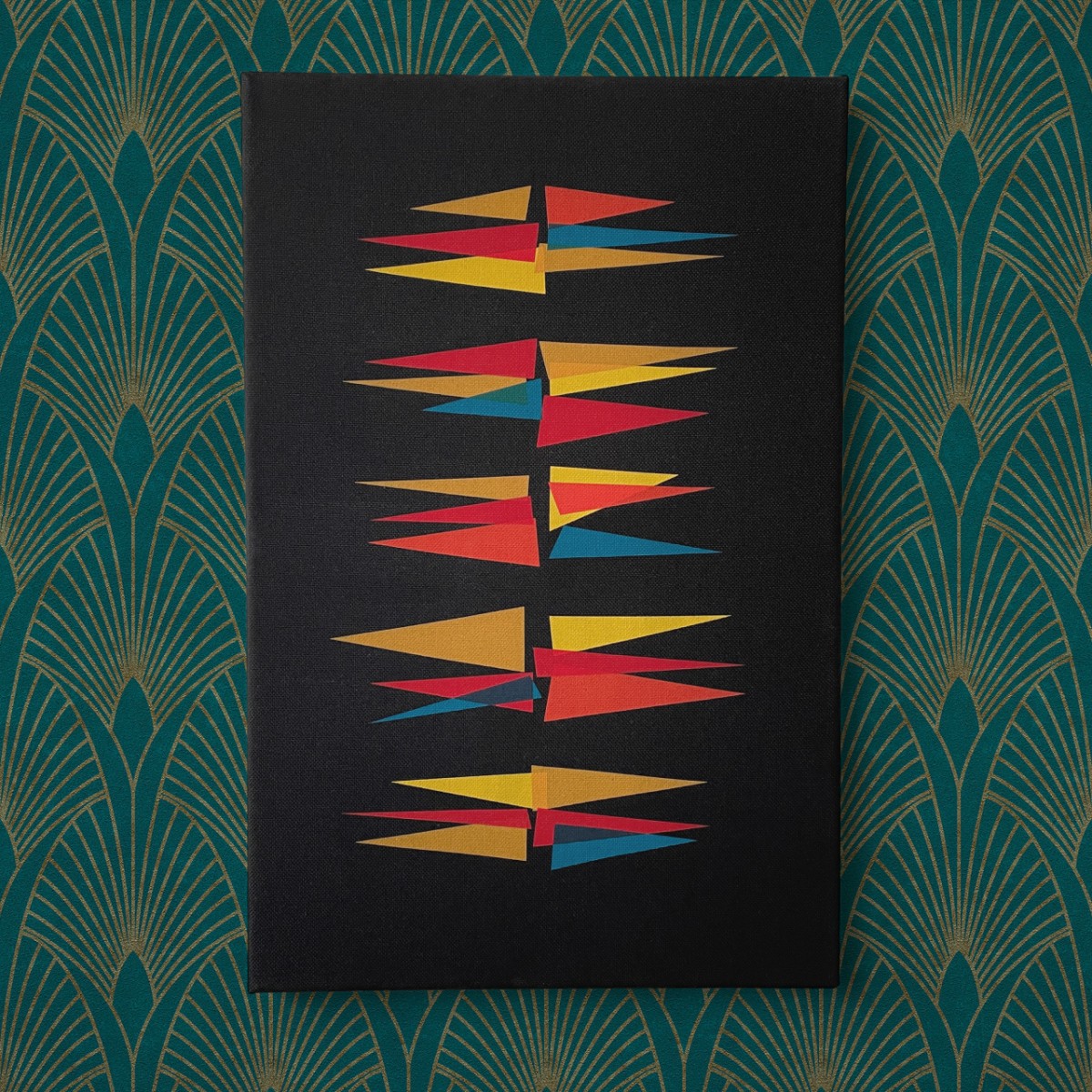 Print now - Riot later ● Spikes, Stoffsiebdruck auf Leinwand