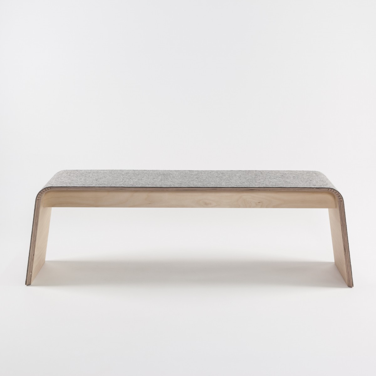 STADIG.stubenbank 140cm Design Sitzbank aus Holz mit Wollfilz