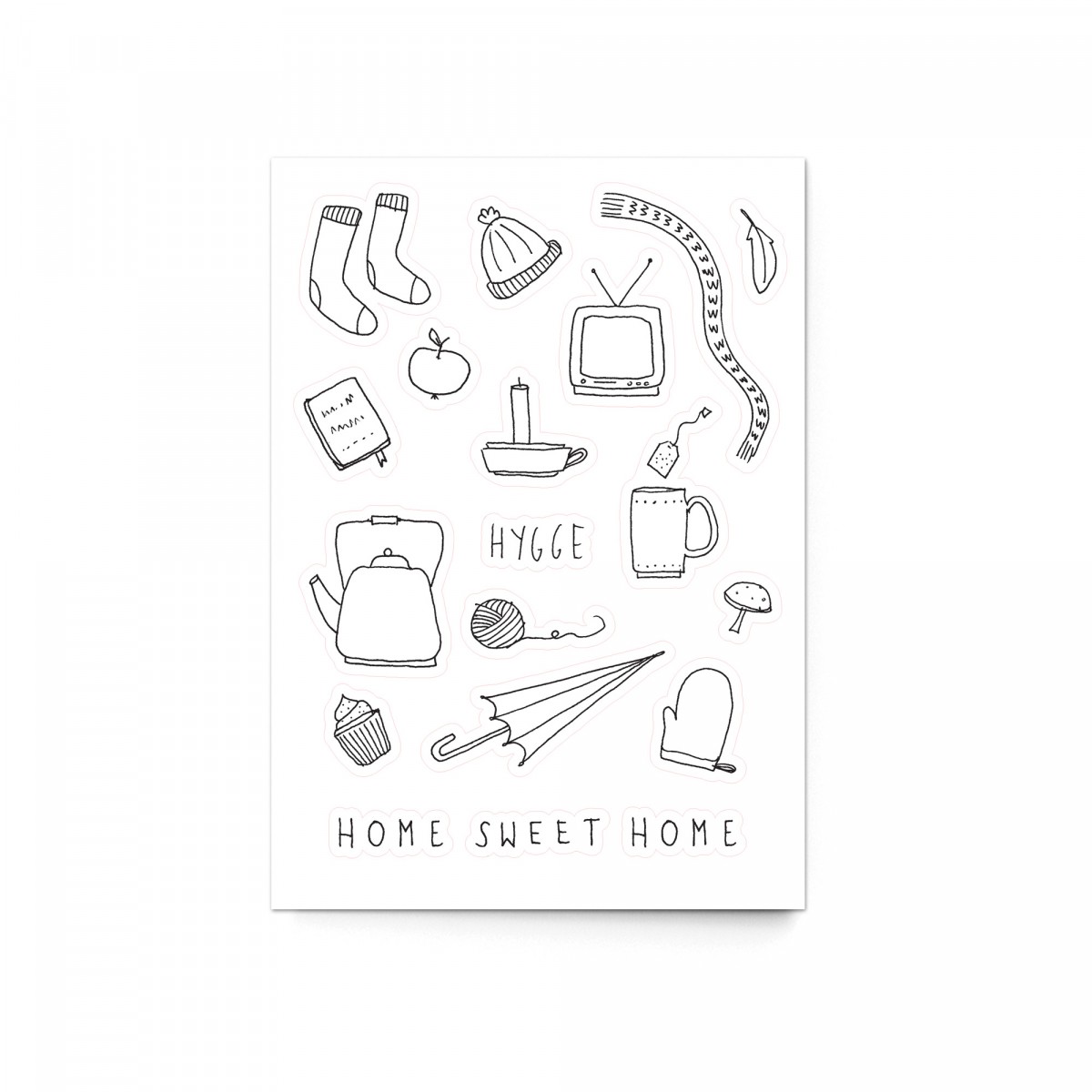Stickerbogen A6 “Hygge”