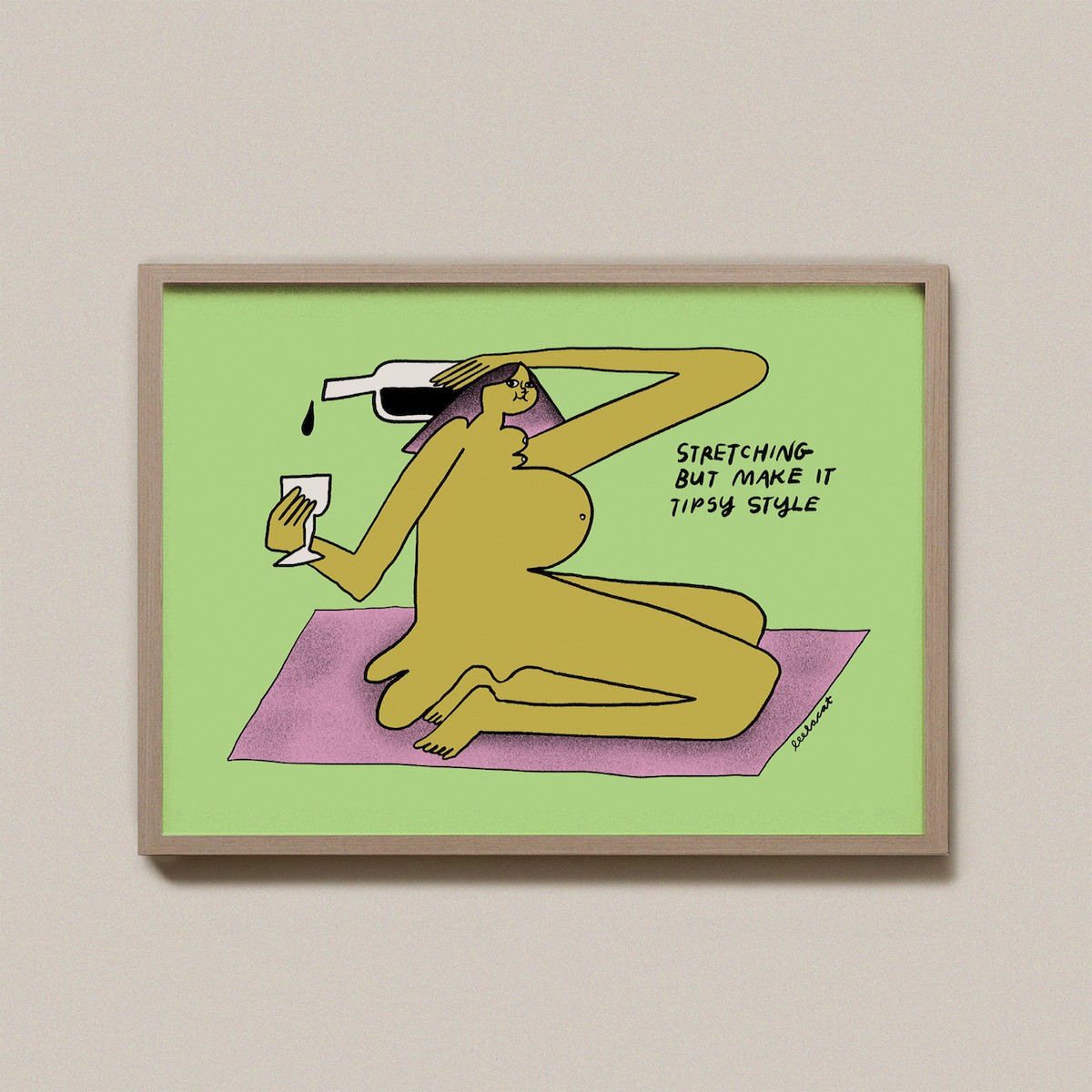Print "Stretching" – A4 – Eva Dietrich