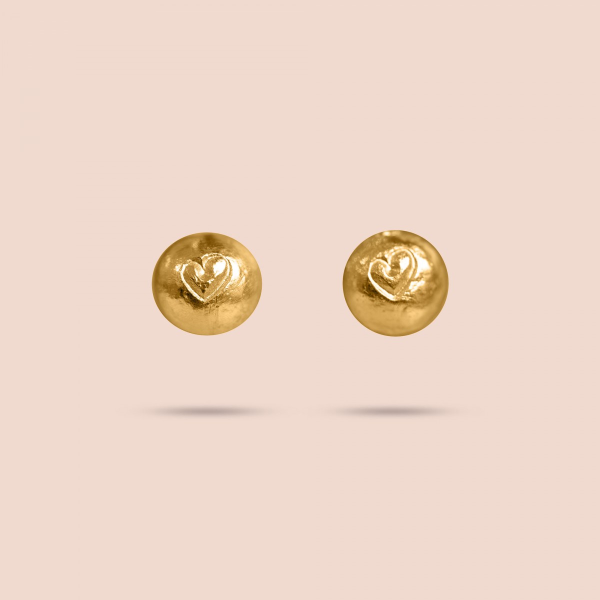 related by objects - tag it! ear studs - 925 Sterlingsilber 18k goldplattiert
