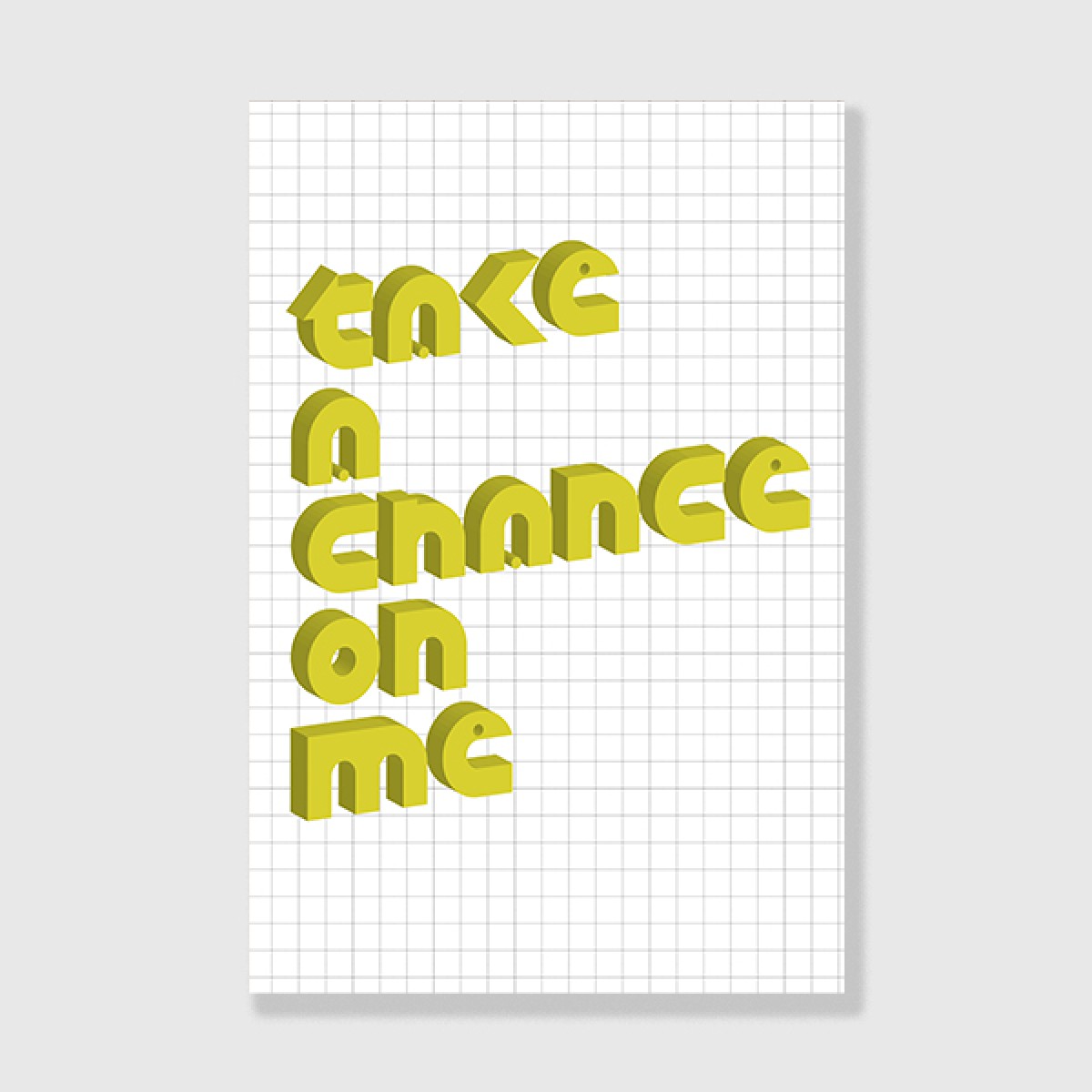 ZEITLOOPS "Take a Chance on me", Posterprint 40x60cm