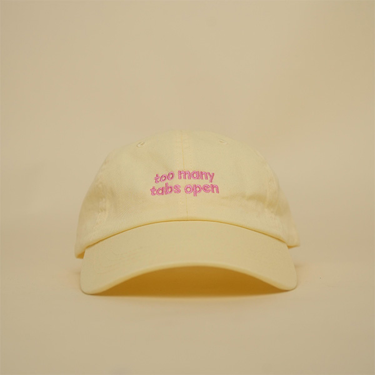 annieannie cap - too many tabs open (gelb)