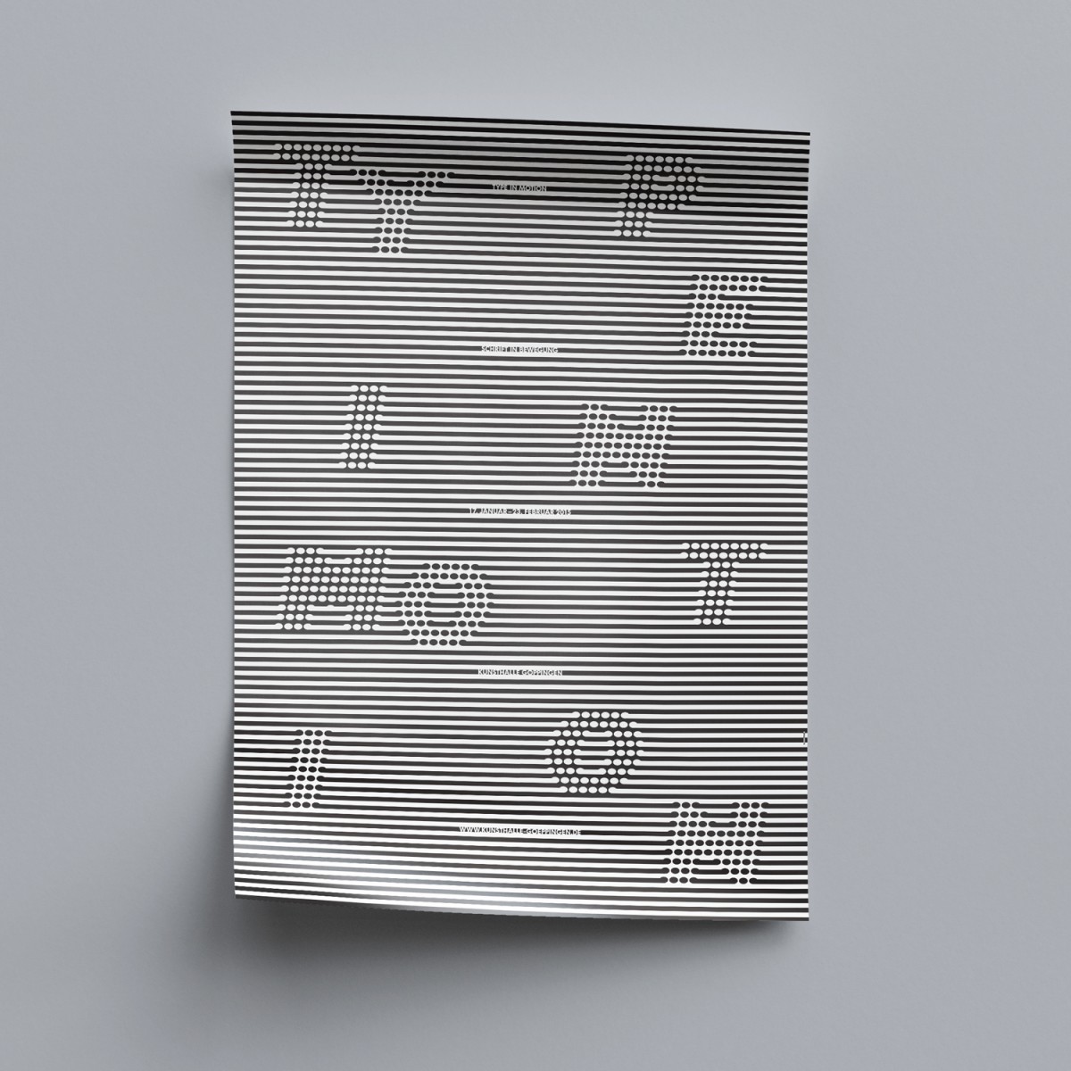 hinzkunst Plakat „Type in Motion“ DIN A1