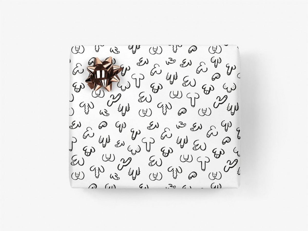 typealive / Geschenkpapier / DICKe Freunde (gefaltet)