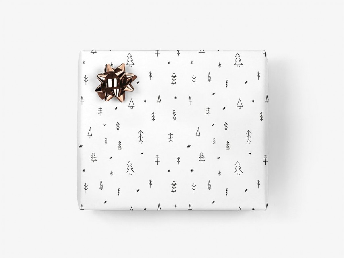typealive / Geschenkpapier / Doodle Wood (gefaltet)