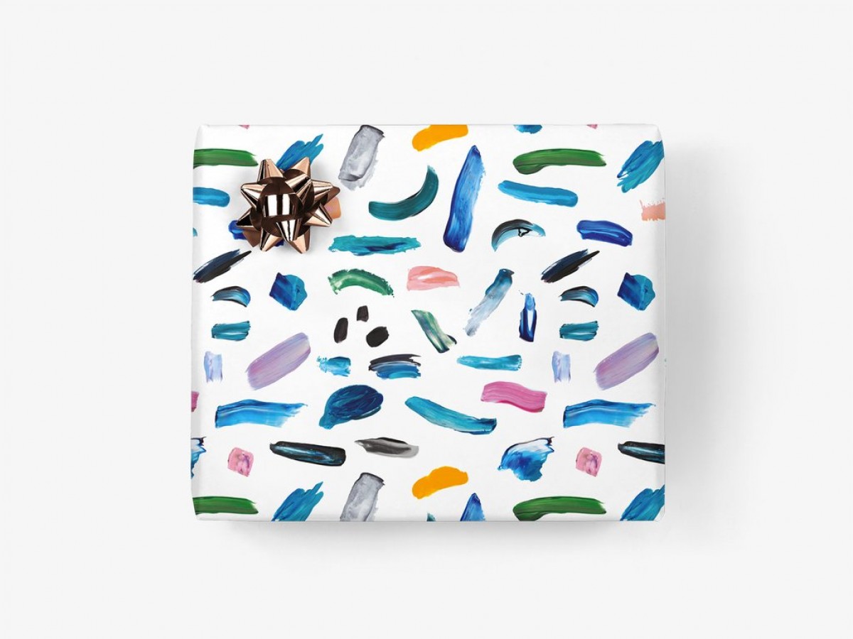 typealive / Geschenkpapier / Pastel Strokes (gefaltet)