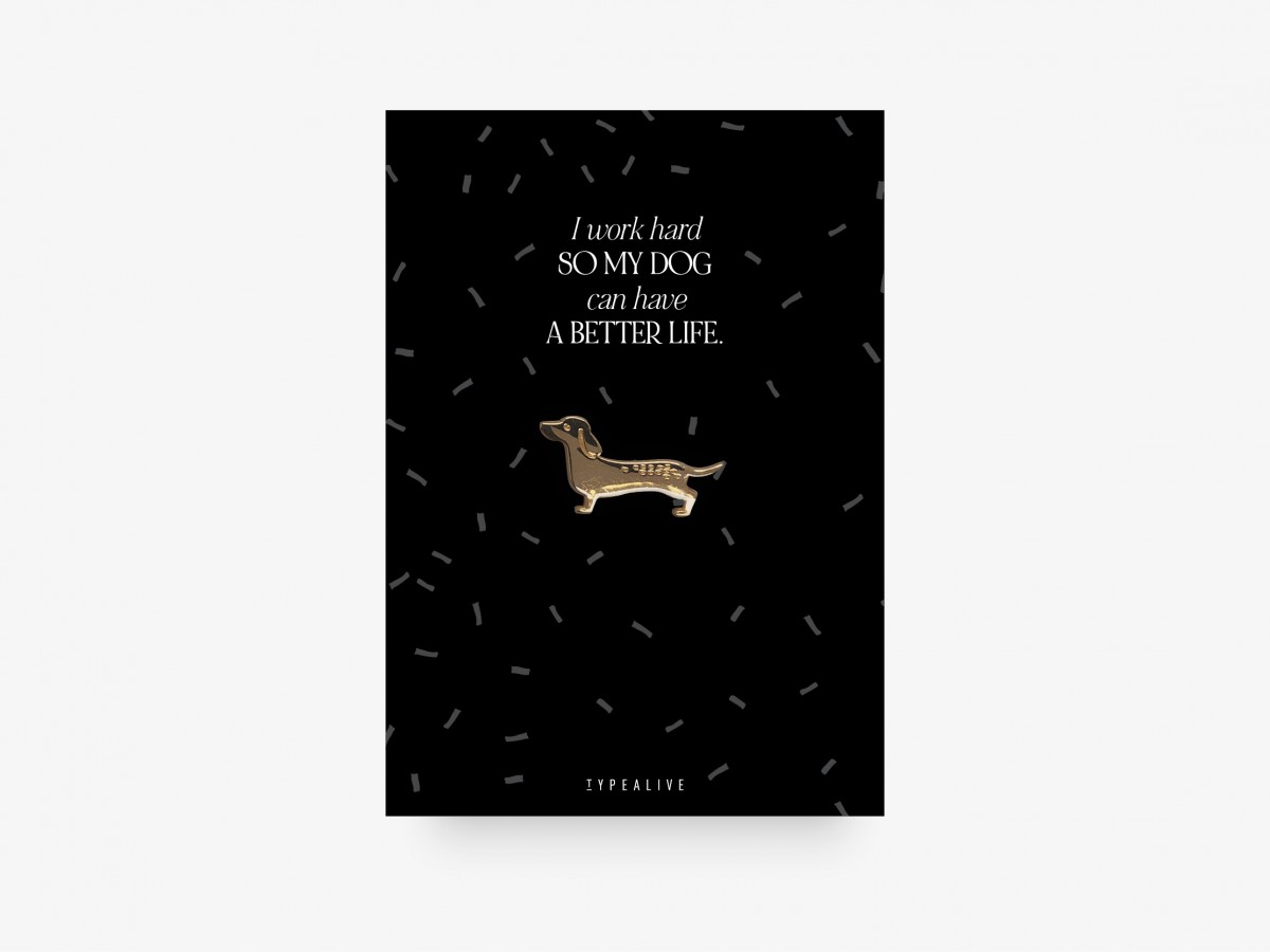 typealive / Pin / SOLID "So My Dog"