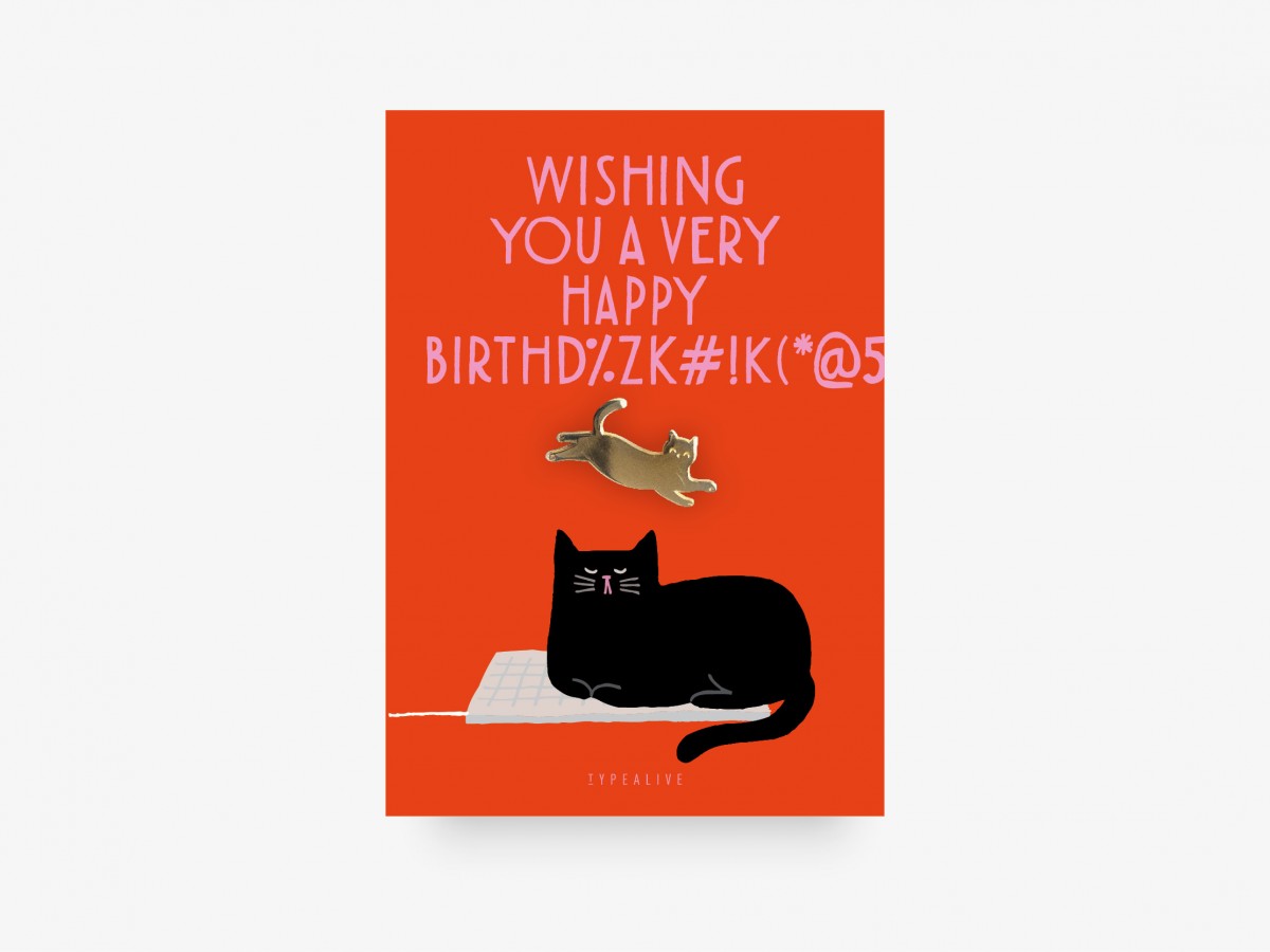 typealive / Pin / Birthday Cat No. 2