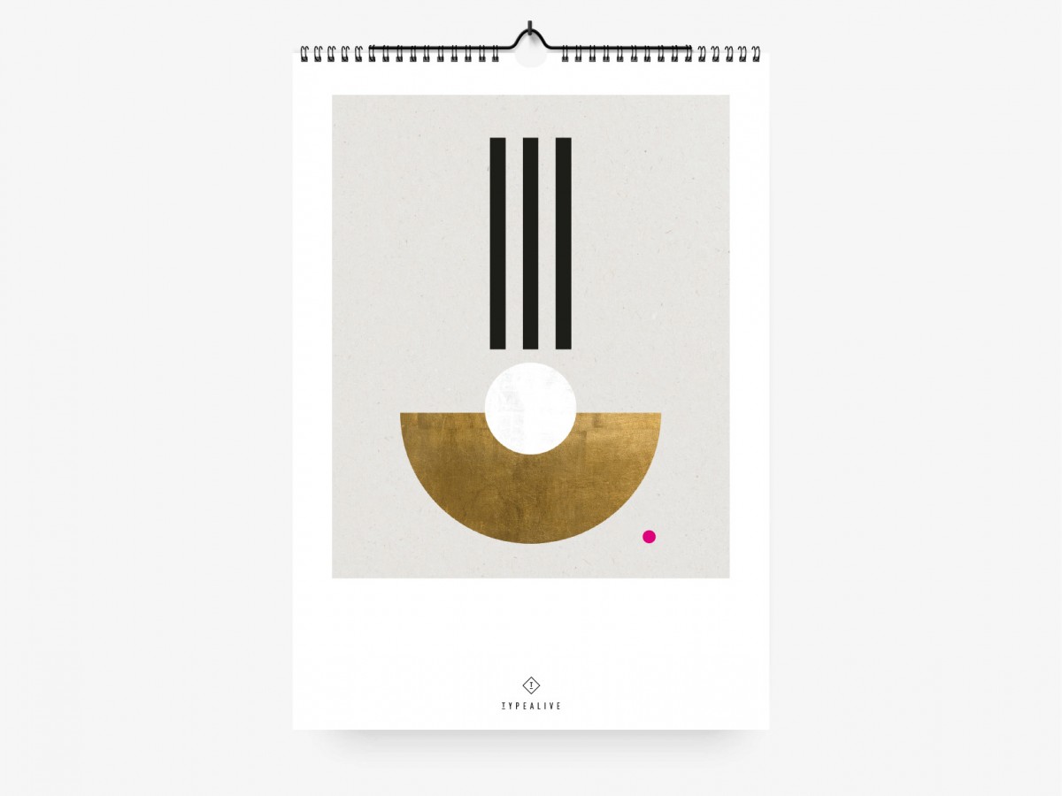 typealive / Wandkalender DIN A3 / Geometry